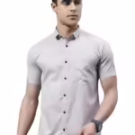 Grey  Men's Slim Fit Shirt