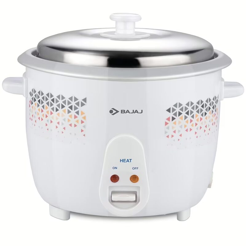 Bajaj RCX 1.8 DLX Rice Cooker, 1.8 Litre , White