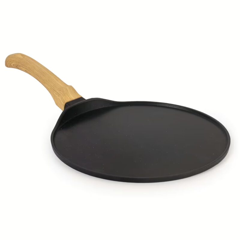 Cello Castello Die Cast Flat Dosa Tawa 28 Cm,Scratch Resistant,Black Tawa 28 cm diameter with Lid?