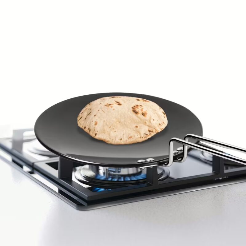 Milton Pro Cook Hard Anodized Tawa for Roti, Dark Grey Tawa 26 cm diameter??(Aluminium)