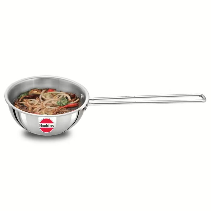 Hawkins 2.5 Cup(STP25) Tadka Pan 14.6 cm diameter 0.6 L capacity??(Triply, Induction Bottom)