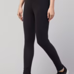 Comfort Women Black Plain Gym Tights