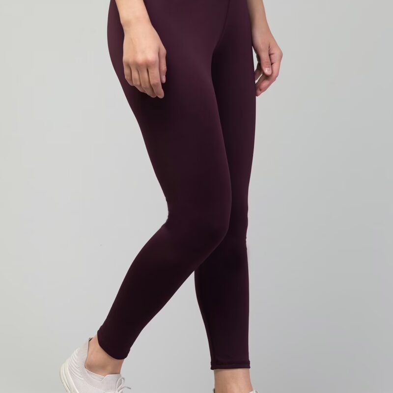 Comfort Purple Women Plain Gym Tights