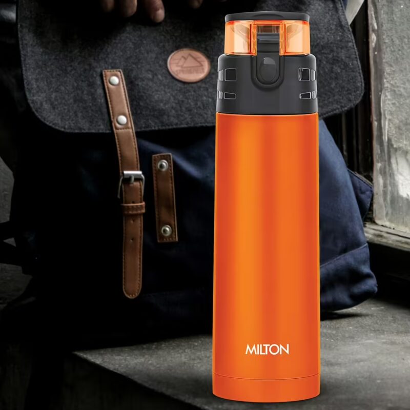 Milton Atlantis 400 Thermosteel Hot and Cold Water Bottle, 350 ml, Orange