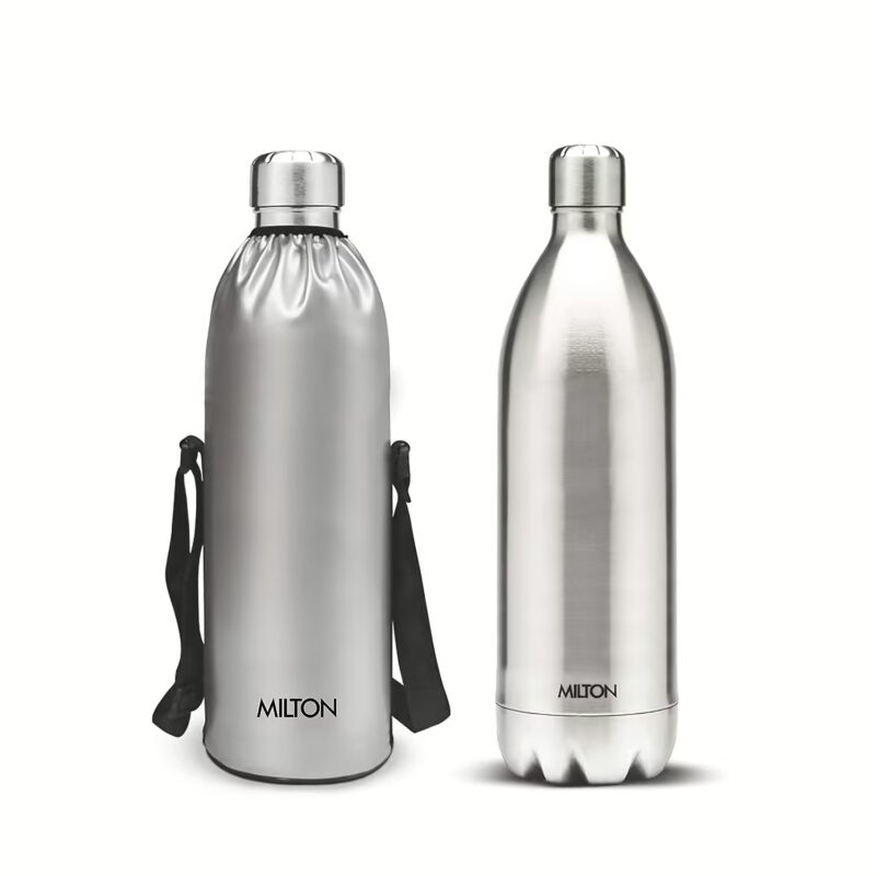 Milton DUO DLX 1800 ml Flask??(Pack of 1, Silver, Steel)