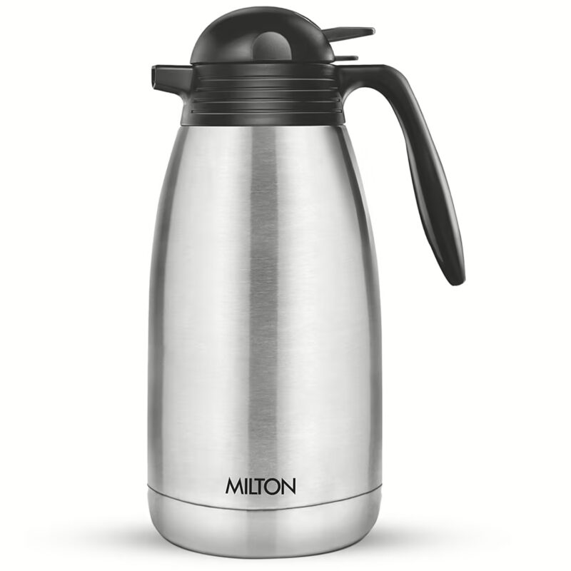 Milton Thermosteel Carafe 2000 ml Flask??(Pack of 1, Silver, Steel)